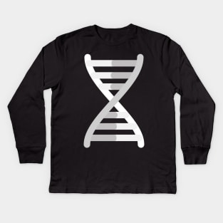 Genetics  DNA Strand Scientist Kids Long Sleeve T-Shirt